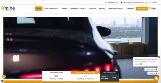 b´mine Auto-Hotel • Hessen Frankfurt